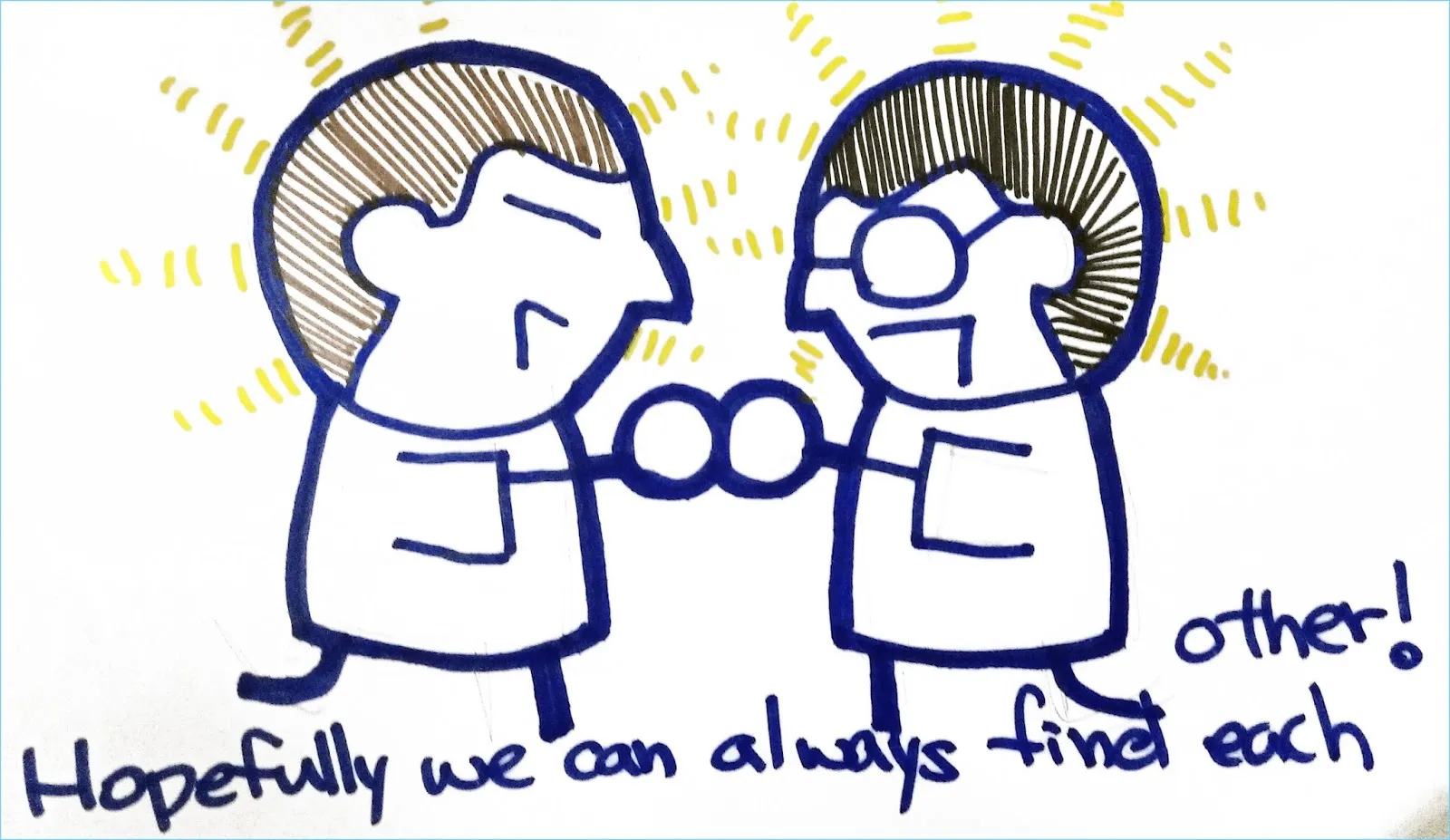 Seventeen hand-drawn colored marker illustrations forming a visual diary about love, memory, and healing — Colored marker illustration by Percy Lin 2014